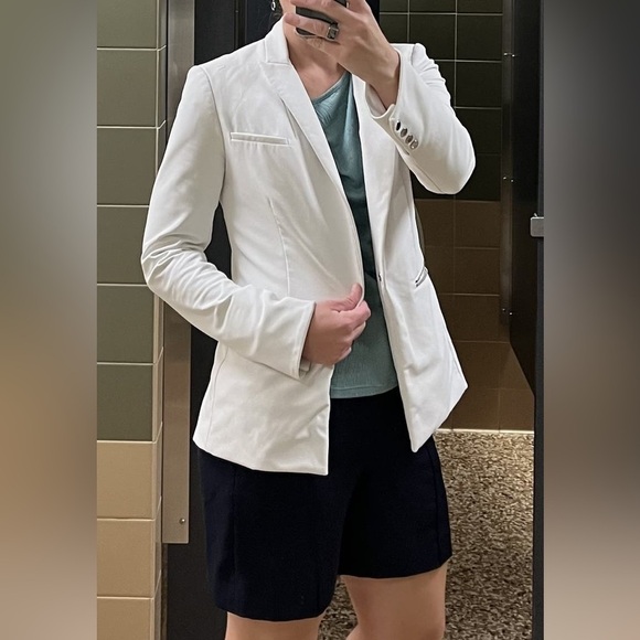 VERONICA BEARD Scuba White Jacket 2 - Picture 2 of 12